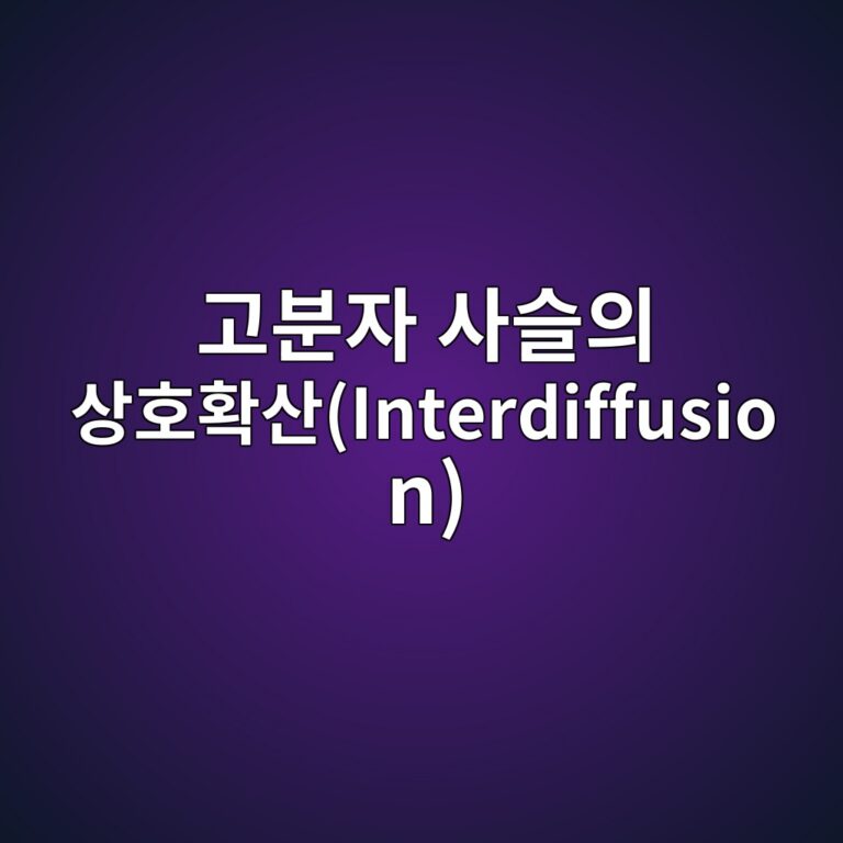 열봉합 계면에서 고분자 사슬의 상호확산(Interdiffusion)이 접착강도를 형성하는 원리 7 eab3a0ebb684ec9e90 ec82acec8aacec9d98 ec8381ed98b8ed9995ec82b0interdiffusion 1789464015